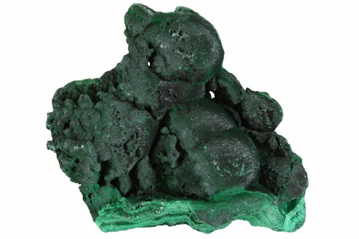 Silky Fibrous Malachite Cluster - Congo #138556